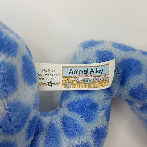 Animal Alley Frog Plush Blue Spotted Toad 12" Toys R Us Stuffed Toy - Picture 8 of 9